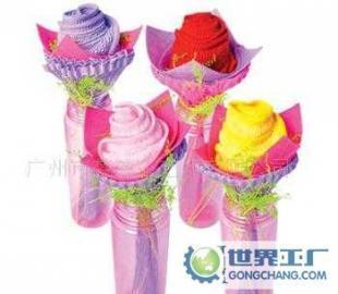 毛巾玫瑰 创意情侣礼品与家居装饰新宠